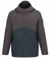 KB6169 K6169 Kariban Unisex 3-in-1 Two Tone Hooded Parka Jacket Navy / Dark Grey colour image